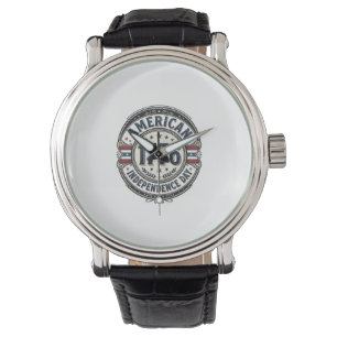 Vintage 1776 Amerikanischer Unabhängigkeitstag-Shi Armbanduhr