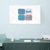 Vintage 1776 patriotisches Patchwork Banner (Messeveranstaltung)