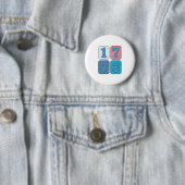 Vintage 1776 patriotisches Patchwork Button (Beispiel)