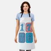 Vintage 1776 patriotisches Patchwork Schürze (Getragen)