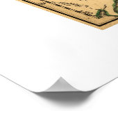 Vintage 1777 American Colones Map by Phelipleder Poster (Ecke)