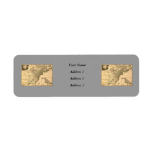 Vintage 1777 amerikanische Kolonien-Karte durch