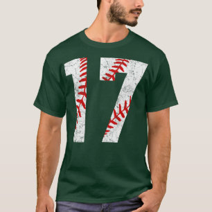 Vintage 17 Baseball Schnüre Baseball-Mutter-Jersey T-Shirt