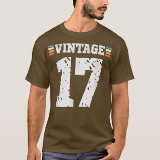 Vintage 17 Jahre alt Happy 17. Geburtstag Spaß Spo T-Shirt