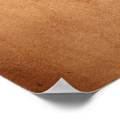 Vintage 1800er Jahre Antike Bücherleder Tan Hinter Poster (Ecke)