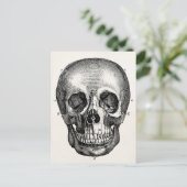 Vintage 1800er Skelettläufer Skelett Postkarte (Stehend Vorderseite)