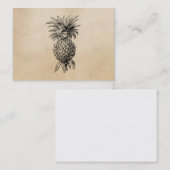 Vintage 1800s Ananas-Illustrations-Ananas Visitenkarte (Vorne/Hinten)