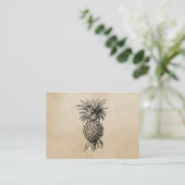 Vintage 1800s Ananas-Illustrations-Ananas Visitenkarte (Stehend Vorderseite)