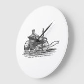 Vintage 1800s dämpfen große wanduhr (Winkel)