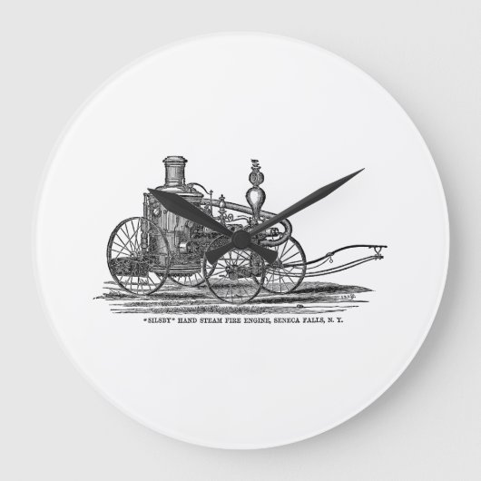 Vintage 1800s dämpfen große wanduhr (Vorderseite)