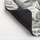 Vintage 1800s Dinosaurier-Illustration - Mousepad (Ecke)