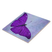 Vintage 1800s dunkle lila fliese (Seite)