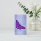 Vintage 1800s dunkle lila visitenkarte (Stehend Vorderseite)