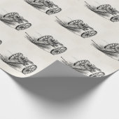 Vintage 1800s Gatling Geschenkpapier (Ecke)