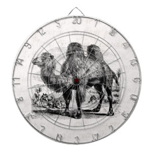 Vintage 1800s Kamel - ägyptische Kamele Vorlage Dartscheibe