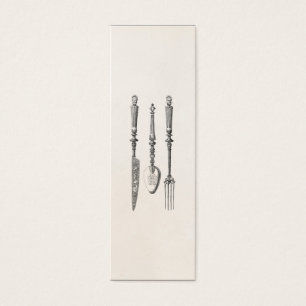 Vintage 1800s Messer-Gabel-Löffel-Messer-altes