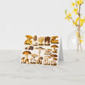 Vintage 1800s Pilz-Vielzahl-Schablone Karte (Gelbe Blume)