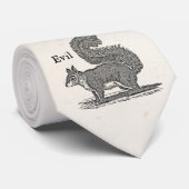 Vintage 1800s schlechte Eichhörnchen-Illustration Krawatte (Gerollt)