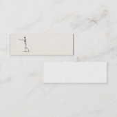 Vintage 1800s Skeleton antike Anatomie-Skelette Mini Visitenkarte (Vorne/Hinten)