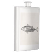 Vintage 1800s Thunfisch-Fisch-personalisiertes Flachmann (Rechts)