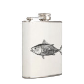 Vintage 1800s Thunfisch-Fisch-personalisiertes Flachmann (Rechts)