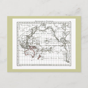 Vintage 1806 Karte - Australasien und Polynesien