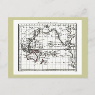 Vintage 1806 Karte - Australasien und Polynesien