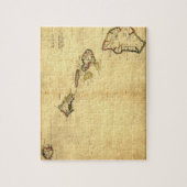 Vintage 1837 Hawaii-Karte - hawaiische Inseln Puzzle (Vertikal)