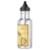 Vintage 1837 Hawaii Map - Hawaiian Islands Trinkflasche (Rechts)