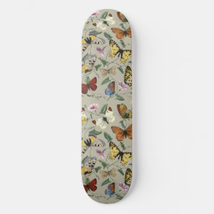 Vintage 1842 Schmetterling Nachtfalter Botanische Skateboard