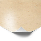 Vintage 1850 Parchment Paper Template Blank Fotodruck (Ecke)
