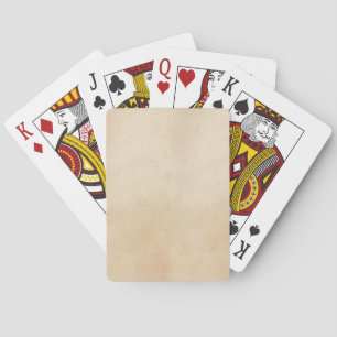 Vintage-1850-Pergamentpapiervorlage leer Spielkarten