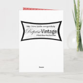 Vintage 1860s Frauen Karte (Rückseite)