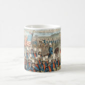 Vintage 1862 Yankee-Freiwillige marschieren in Dix Kaffeetasse (Mittel)