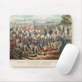 Vintage 1862 Yankee-Freiwillige marschieren in Dix Mousepad (Mit Mouse)