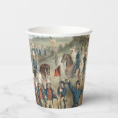 Vintage 1862 Yankee-Freiwillige marschieren in Dix Pappbecher (Rückseite)