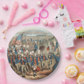 Vintage 1862 Yankee-Freiwillige marschieren in Dix Pappteller (Party)