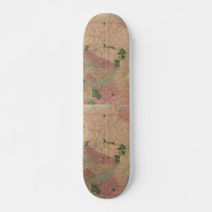Vintage 1872 Brooklyn-Karte - New York City, König Skateboard