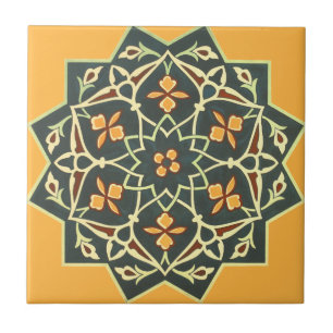 Vintage 1884 Ornamentale Keramik-Kunst individuell Fliese