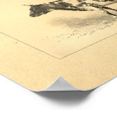 Vintage 1888 Kuh-Druck Poster (Ecke)