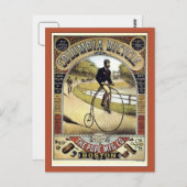 Vintage 1890s Antike American bicycle Advertising Postkarte (Vorne/Hinten)