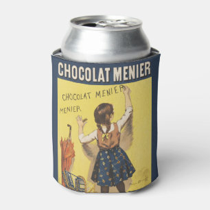 Vintage 1892 Chocolat Menier Französisches Mädchen Dosenkühler