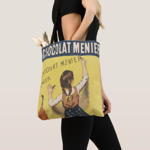Vintage 1892 Chocolat Menier Französisches Mädchen Tasche