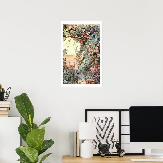 Vintage (1893) Früchte der Erde Poster (Heimbüro)