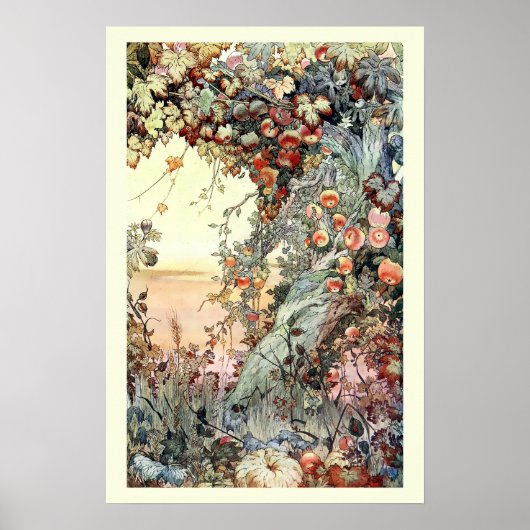 Vintage (1893) Früchte der Erde Poster (Vorne)