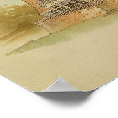 Vintage 1895 Kunsthaus Malerfarben drucken Poster (Ecke)