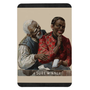 Vintage 1895 Zigarettenwerbung Afroamerikaner Magnet