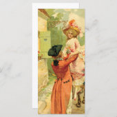 Vintage 18. Jahrhundert Carriage Foto Card (Vorne/Hinten)