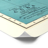 Vintage 18x24 Karte Kubas Poster (Ecke)