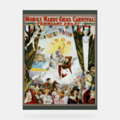 Vintage 1900 Mobile Mardi Gras Carnival Poster Art (Vorderseite)